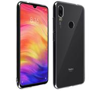 Coque pour Xiaomi Redmi Note 7 Silicone Souple et Film Verre Trempé 9H Transparent
