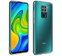 Avizar Coque pour Xiaomi Redmi Note 9 Silicone Souple et Film Verre Trempé 9H