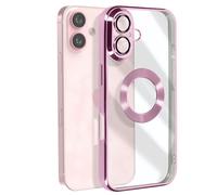 Coque Série Glam pour iPhone 16 Antichoc Rose