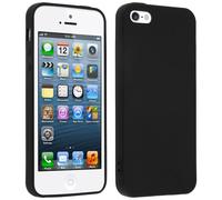 Avizar Coque Silicone pour iPhone SE / 5S / 5 Noir