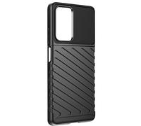 Coque Souple Pour Xiaomi Redmi Note 12s Design Strié Antidérapant Noir