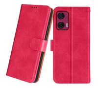 Avizar, couverture de portefeuille pour Motorola Edge 50 Fusion, rouge fuchsia