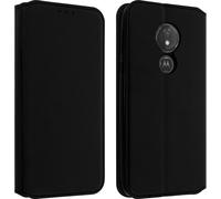 Avizar, couverture en similicuir édition classique Motorola Moto G7 Power, noir