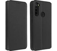 Avizar, Couverture en similicuir édition classique Xiaomi Redmi Note 8 / Note 8 2021, Noir