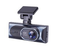 Dashcam pour Voiture WiFi Haute Définition 4K Double Objectif Frontal Noir