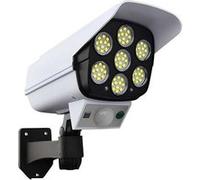 Avizar Éclairage Solaire Extérieur 77 LED 360° - Détecteur Mouvement IP65 Blanc/Noir