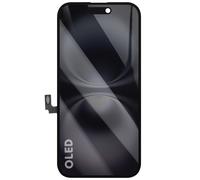 Avizar Écran Hard OLED pour iPhone 16 avec Vitre Tactile Pré-assemblés Noir