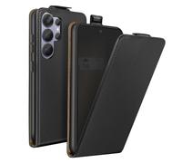 Étui à Clapet Vertical Magnétique pour Galaxy S26 Ultra avec Porte-carte Noir