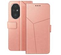 Avizar, étui à rabat pour Honor 200 Pro Portefeuille + fonction stand, or rose