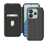 Avizar Étui Carbone pour Redmi Note 14 5G Porte-Carte Anti-RFID Support Noir