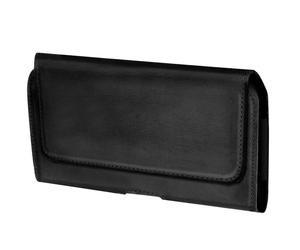 Avizar Étui Ceinture Universel Taille 3XL Cuir Royal Fermeture Aimantée Noir