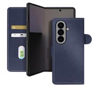 Avizar Étui Chesterfield Porte-Carte pour Z Fold 7 avec Rabat Magnétique Bleu