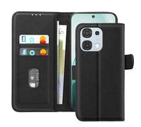 Avizar Étui Chesterfield pour Oppo A6 Pro avec Porte-Cartes et Support Noir