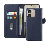 Avizar Étui Chesterfield pour Oppo A6x avec Porte-Cartes et Support Bleu nuit