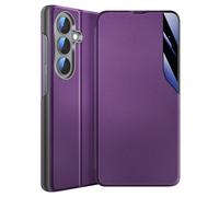 Etui Clapet pour Galaxy S26 Conception Bi-Matière avec Fonction Support Violet