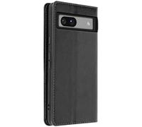 Avizar Étui Cuir pour Google Pixel 7a Clapet Portefeuille Support Vidéo Noir