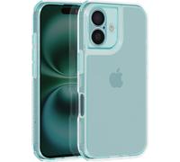 Avizar, Étui de protection pour iPhone 16 Coins renforcés du bumper, vert clair