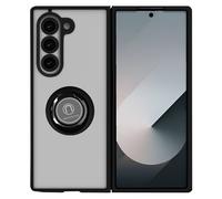 Avizar, étui de protection pour Samsung Galaxy Z Fold6 anneau métallique support vidéo, noir