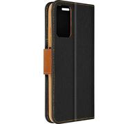 Avizar, Etui en toile pour Redmi Note 12S, Etui avec fonction support, Noir