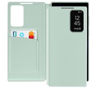 Étui Fenêtre pour Samsung Galaxy S23 Ultra avec Clapet Porte-Carte Vert pâle