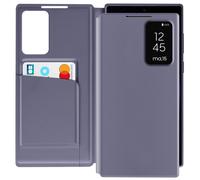 Avizar Étui Fenêtre Samsung Galaxy S23 Ultra Porte-cartes Fermeture magnétique Cuir Lavande