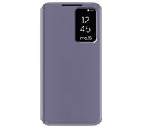 Étui Fenêtre pour Samsung Galaxy S25 avec Clapet Porte-Carte Lavande
