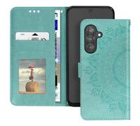 Avizar Étui Fleurs Mandala pour Samsung Galaxy A26 Portefeuille Dragonne Vert