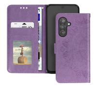 Étui Fleurs Mandala pour Samsung Galaxy A26 Portefeuille Dragonne Violet