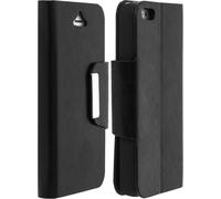Avizar, Étui flip vintage pour Apple iPhone 5, 5s et SE, Noir