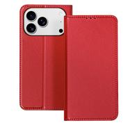 Etui Folio pour iPhone 17 Pro Max avec Portes-cartes et Fonction Stand Rouge