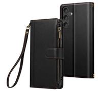 Avizar Étui Folio pour Samsung Galaxy S24 / S25 à Zip avec Bandoulière Amovible