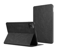 Avizar Étui Folio pour Xiaomi Pad 8 / Pad 8 Pro avec Effet Cuir et Support Intégré Noir