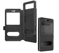 Avizar Étui Folio Taille 3XL Extra Slim avec Support et 2 Fenêtres de Décrochage