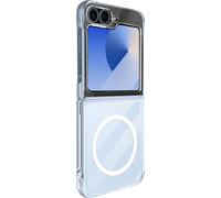 Avizar, étui hybride MagSafe pour Samsung Galaxy Z Flip6 coins antichocs, transparent