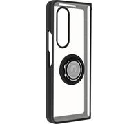 Avizar, étui hybride pour téléphone portable avec support pour anneau pour Samsung Galaxy Z Fold 3, noir