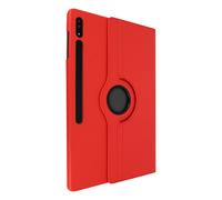 Housse pour Samsung Galaxy Tab S8 Ultra Clapet Support Rotatif 360° Rouge