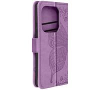 Avizar Étui Papillon Mandala pour Redmi Note 13 Pro Portefeuille Dragonne