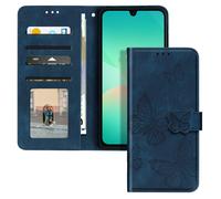 Étui Papillon pour Samsung Galaxy A26 Portefeuille et Support Vidéo Bleu