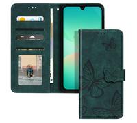 Avizar Étui Papillon pour Samsung Galaxy A26 Portefeuille et Support Vidéo Vert sapin