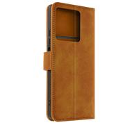 Avizar, étui porte-monnaie Redmi Note 13 5G fonction stand, vintage, camel