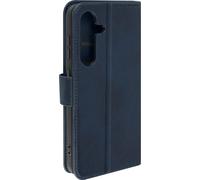Avizar, étui porte-monnaie Samsung Galaxy S24 / S25 fonction stand, vintage, bleu foncé