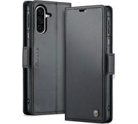 Avizar Étui Portefeuille pour Galaxy A17 Collection CaseMe Anti-RFID Noir