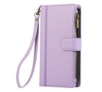 Avizar Étui Portefeuille pour Galaxy A36 Zippé avec Bandoulière Détachable