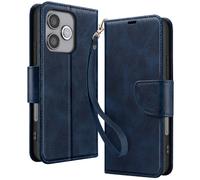 Avizar Étui Portefeuille pour Honor 600 Lite Style Rétro avec Support Bleu nuit