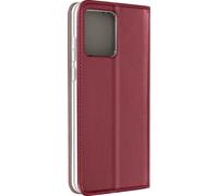 Avizar, étui portefeuille pour Motorola Moto G84, porte-carte et support, bordeaux