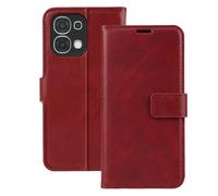 Avizar Étui Portefeuille pour Oppo A6 Pro Effet Surpiqué avec Fonction support