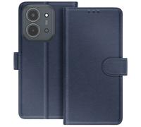 Étui Portefeuille pour Redmi 15C Série Chesterfield avec Fonction Support Bleu nuit