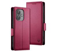 Etui Portefeuille Xiaomi Redmi Note 17 Pro Série Smart Book Support Eco-cuir Bordeaux