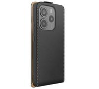 Étui Portefeuille pour Xiaomi Poco M7 Pro Clapet Vertical Magnétique Noir