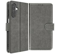 Étui Portfeuille pour Galaxy A26 Série Chesterfield avec Fonction Support Gris